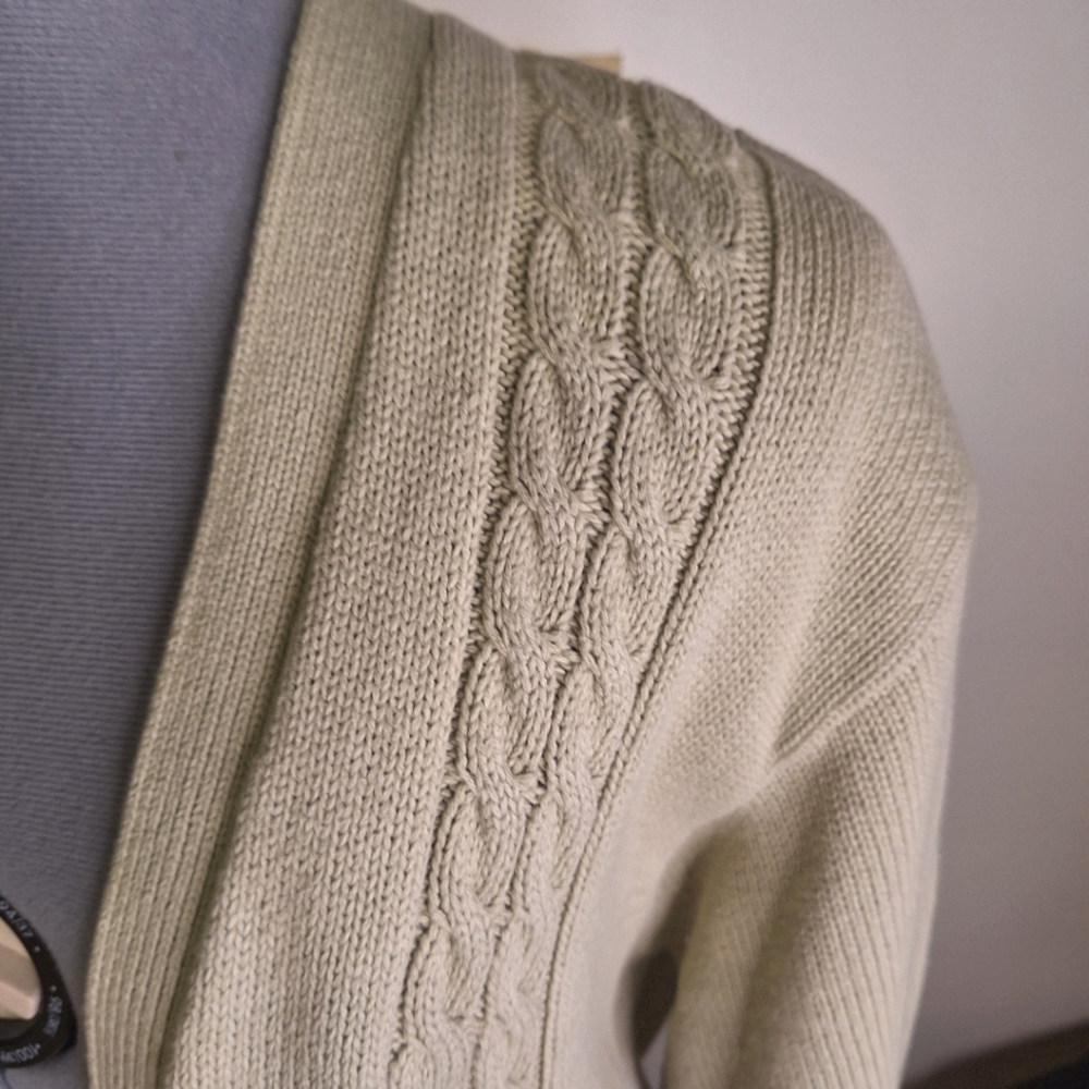 Yarnworks 100% Cotton Cardigan Size Med